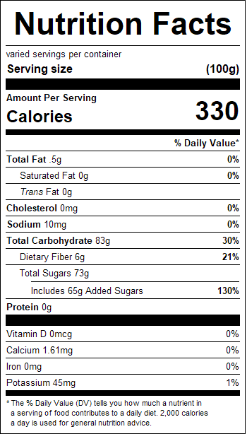 Dried Cranberries (EA. Qty equals 1 Cup by volume)